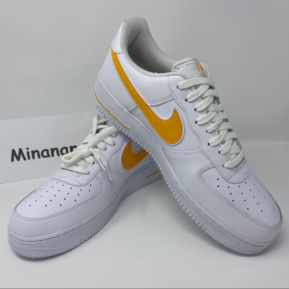 nike af1 yellow swoosh